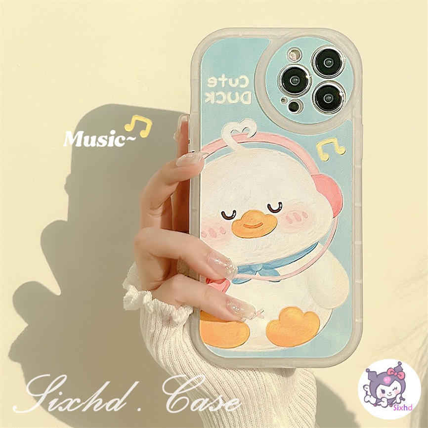 Redmi Note 12 11 11s 10 9 8Pro Redmi 12C 10C 10A 10 9T 9C 9A 9 A1 A1+ Xiaomi 11 Lite 12T 11TPro Mi Poco M3 X3Pro NFC Cartoon Cute Duck Phone Case Lens Protection Soft Cover