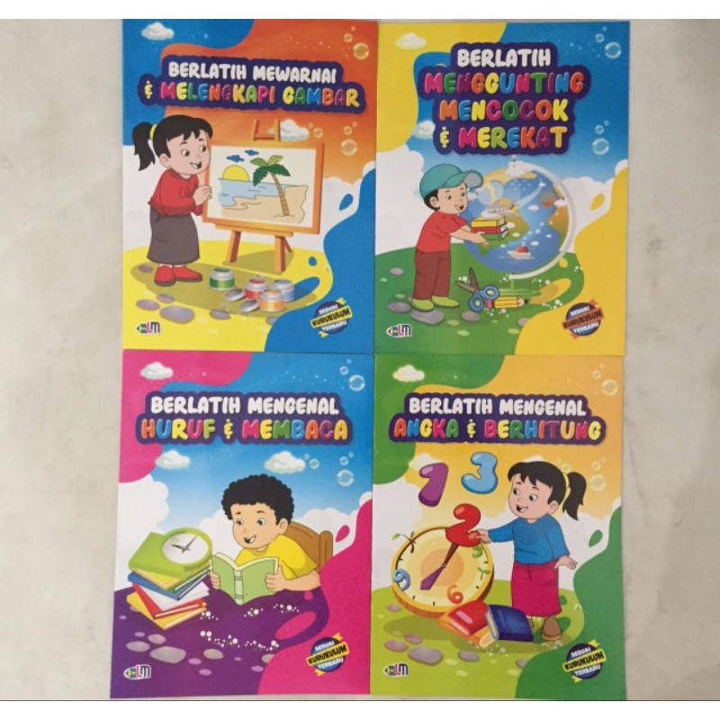 

Buku Paket Berlatih Pintar Isi 4 | Kurikulum Terbaru | Buku Anak TK PAUD