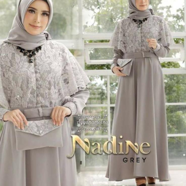 ➷ nadine dress / gamis muslim / gamis jumbo ♢