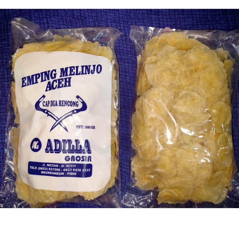 

▼ Emping Aceh Kualitas Super Emping Grade A Super Tipis Melinjo Aceh 500 gr gram gurih renyah ֍