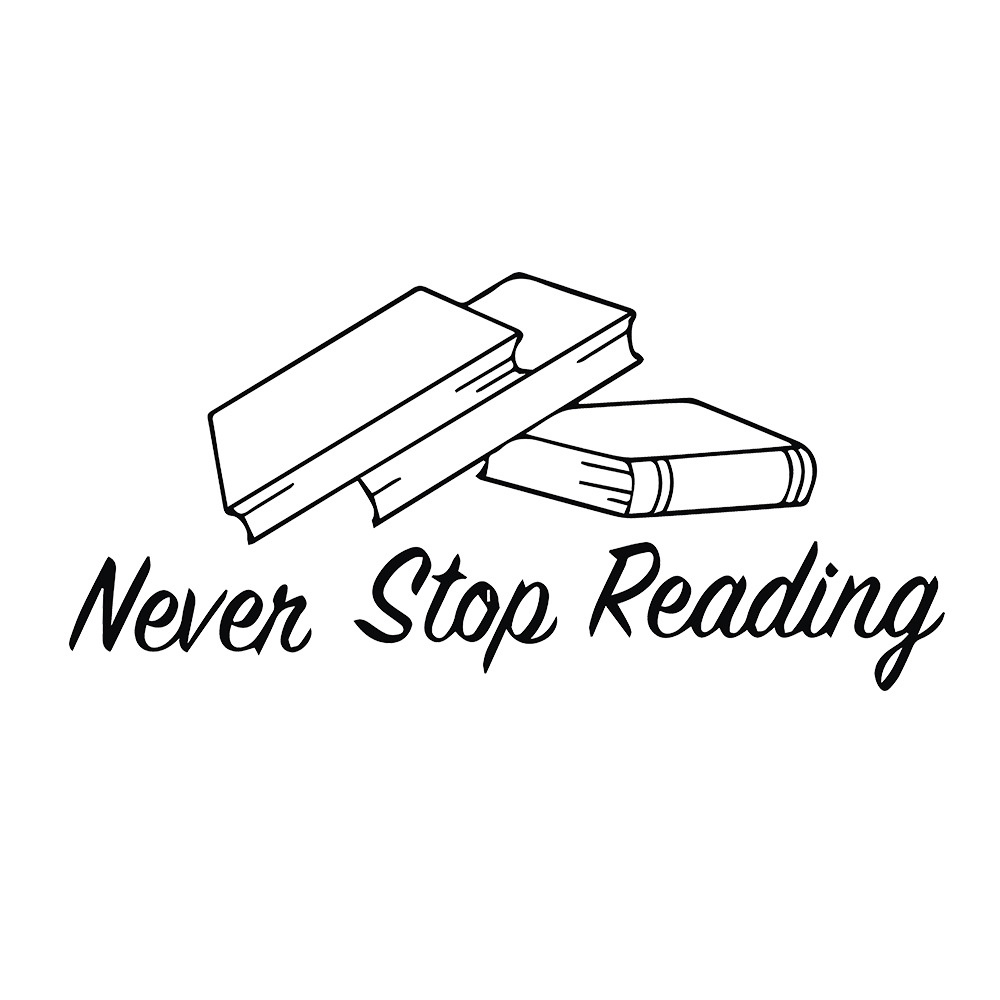 Kreatif Neven Stop Membaca Stiker Dinding Ruang Tamu Kamar Tidur Dekorasi Kamar Anak Wallpaper Pvc