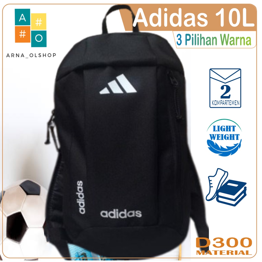 Tas Sepatu Futsal Tas Ransel Olahraga Adidas 10l Tas Sport Tas Bola Mini Best Quality Murah New