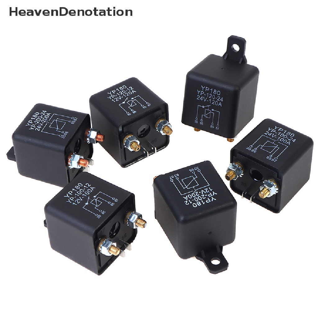 [HeavenDenotation] Starg relay 200A 100A 12V / 24V Power Automotive Heavy Current Start Relay HDV