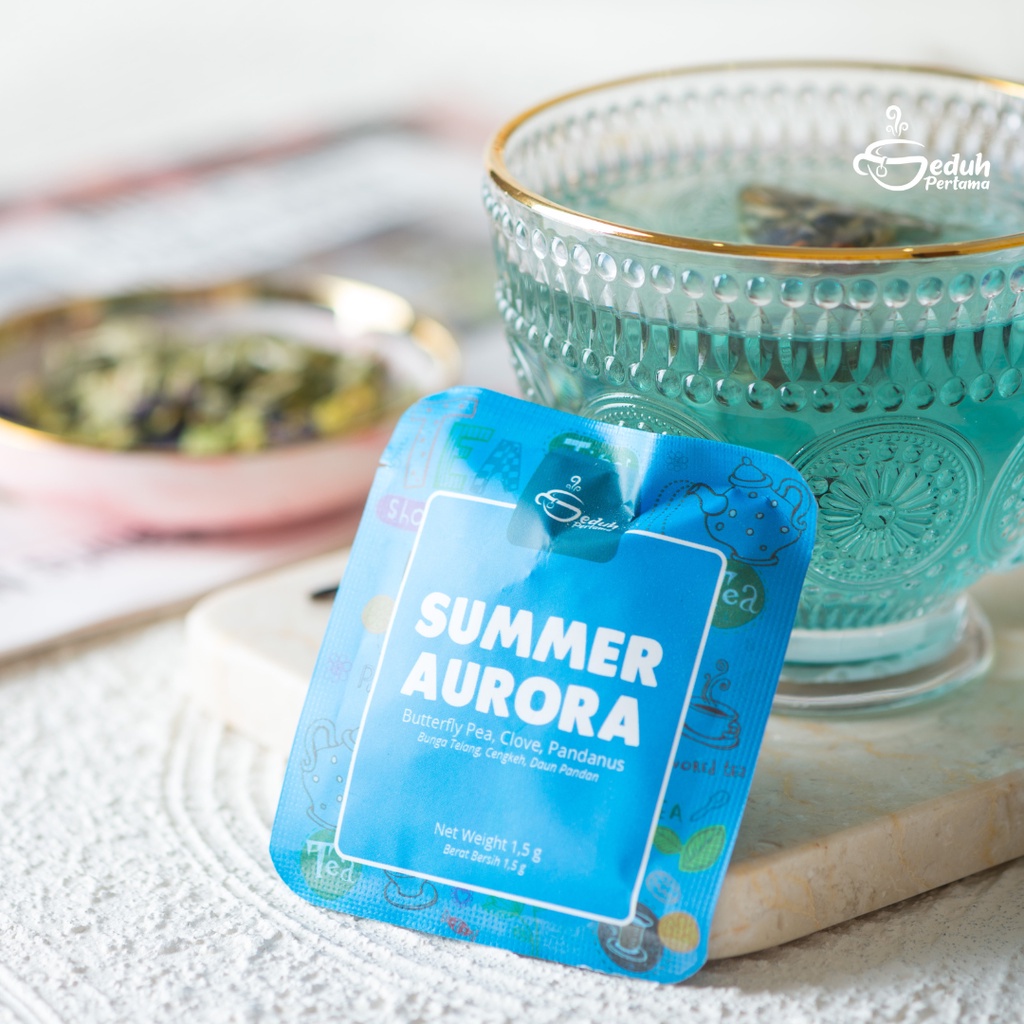 

Seduh Space Summer Aurora - Seduh Space | Artisan Tea Premium Blend Bunga Telang, Cengkeh, Dan Pandan