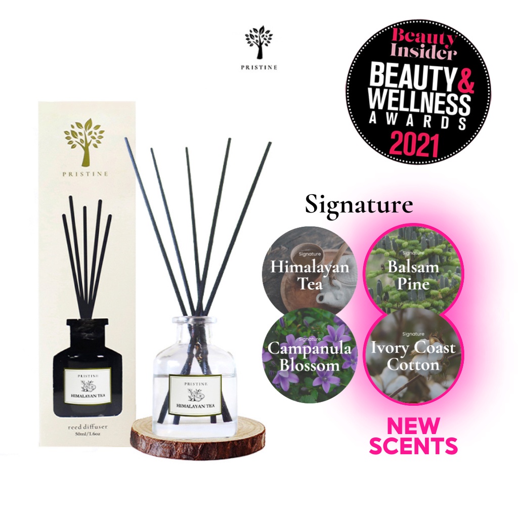 Pristine Reed Diffuser - Signature Series - 50ml - Aromaterapi Ruangan-Pengharum Ruangan- Home Scent