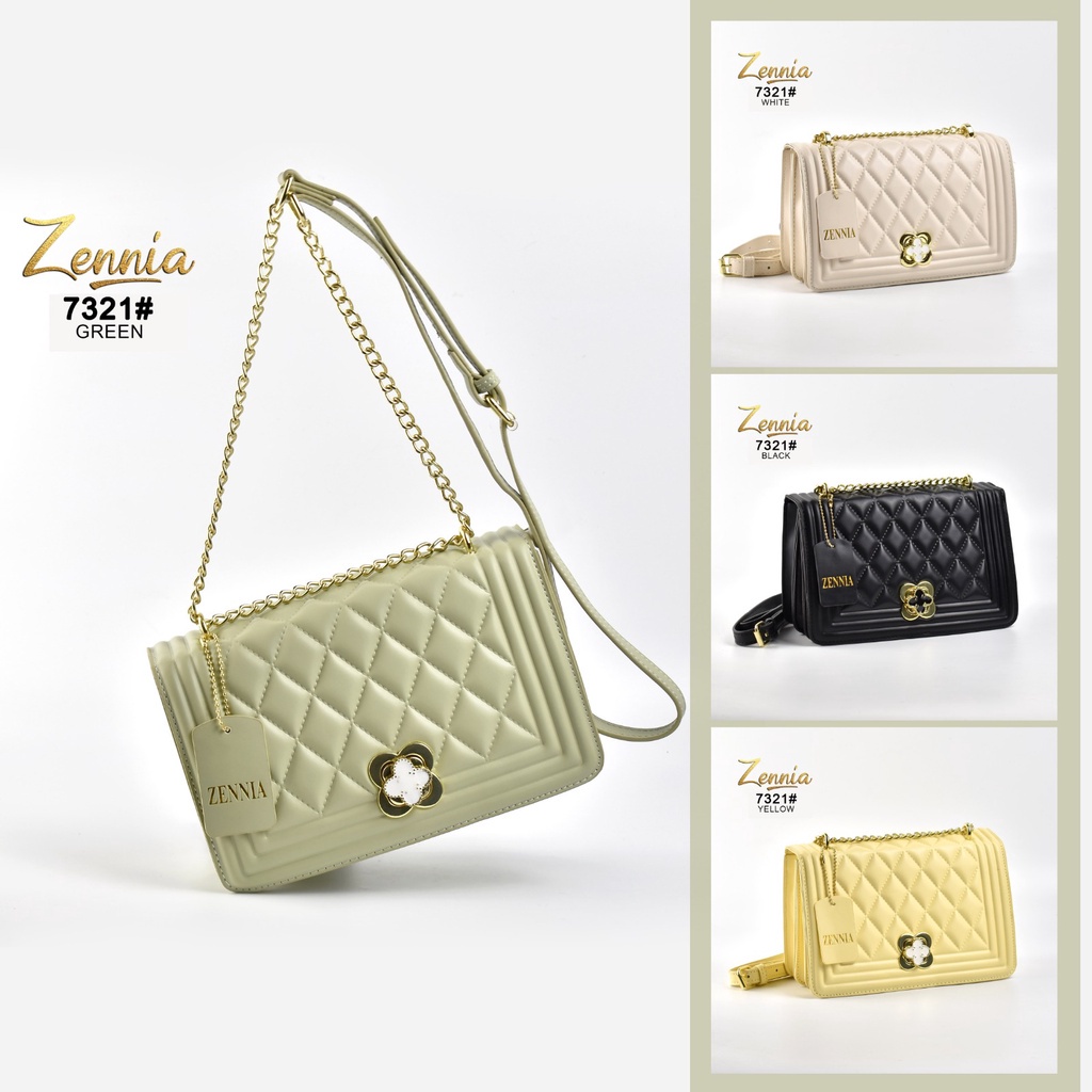 (TGS) Tas Hand Bag Zennia 7321 Tas Selempang Wanita/Sling Bag Tas Fashion
