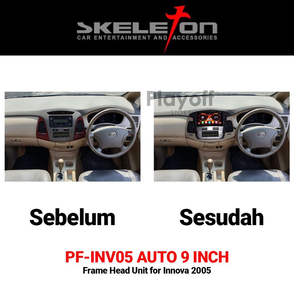 Frame Head Unit Android Innova 9 Inch Skeleton