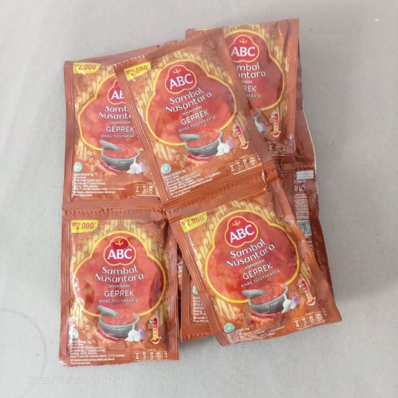 

Abc Sambal terasi sachet 1pcs