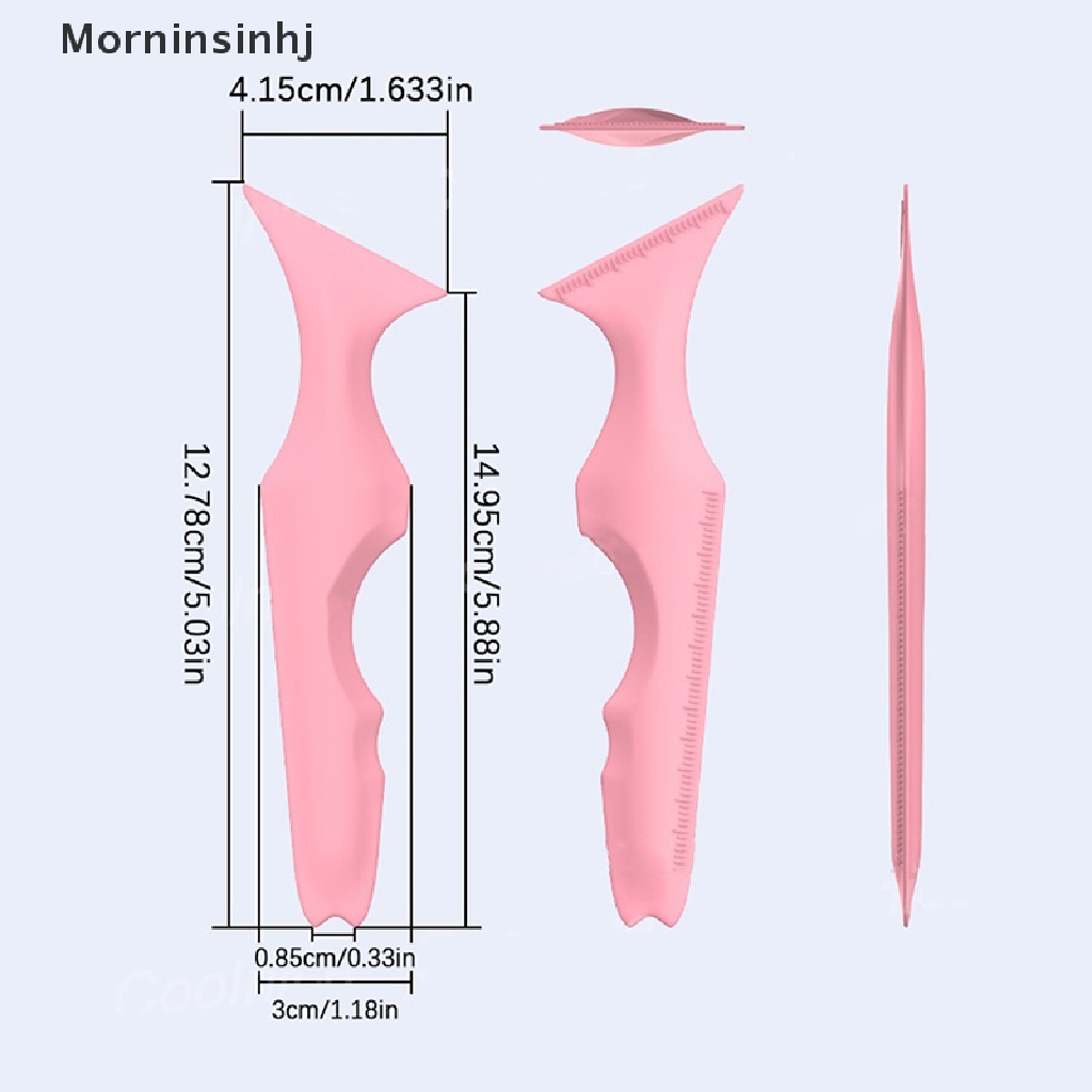 Mornin Resusable Silicone Eyeliner Ruler Tool Alat Bantu Makeup Multifungsi id