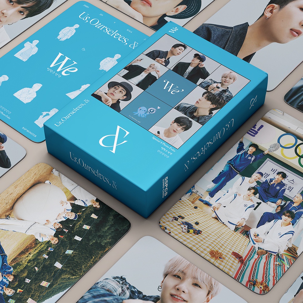 55pcs/box Album Foto Bangtan Boys WE Photocards Photobook Kartu Lomo JIMIN JIN J-HOPE V RM JK SUGA Kpop Postcards