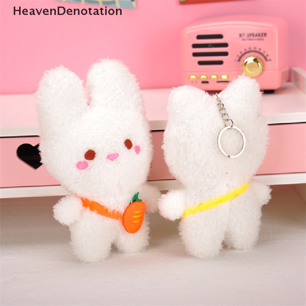 [HeavenDenotation] 15 cm Kartun Kelinci Lembut Boneka Binatang Anime Plush Doll Kawaii Kucing Lucu Gantungan Kunci Liontin Mainan Anak Perempuan Anak Hadiah Aksesoris HDV