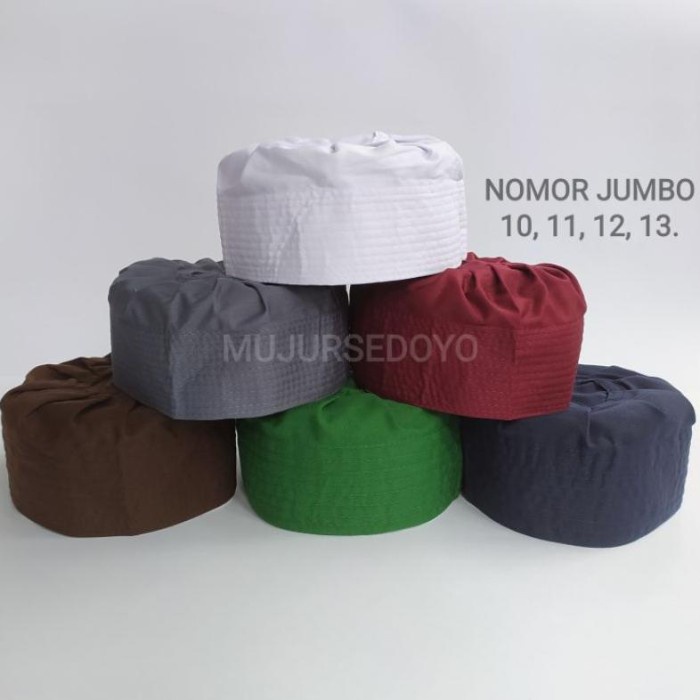 PROMO OBRAL PECI JUMBO UKURAN NOMOR 13 12 11 10 KOPIAH IJAZI HABIB SYAIKH - PUTIH, 10 TERBARU MURAH 