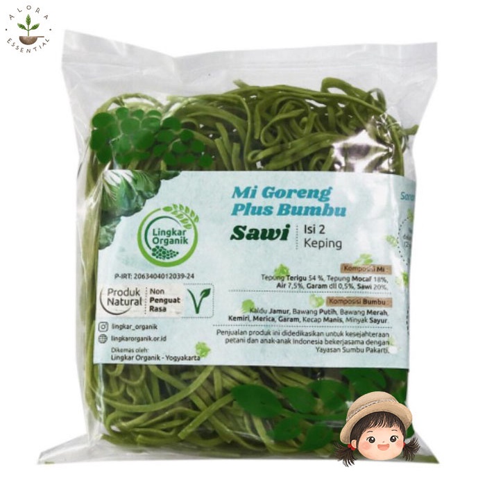 Lingkar Organik Mie Sayur Bumbu Sawi 85gr - Mie Organik