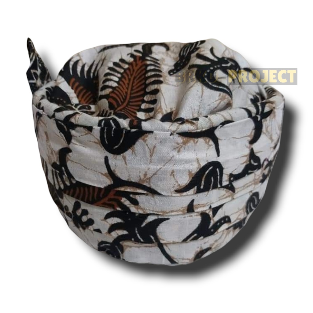 Iket Candra Sumirat ( instan ) iket sunda candra sumirat motif batik -  sorban iket sunda totopong b