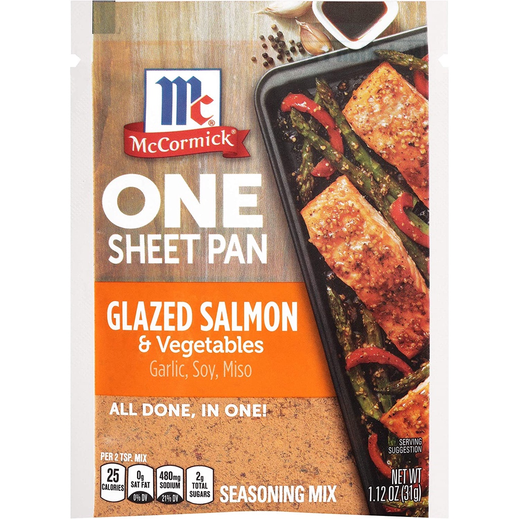 

McCormick One Sheet Pan Glazed Salmon Vegetable Seasoning Mix Bumbu Ikan Panggang