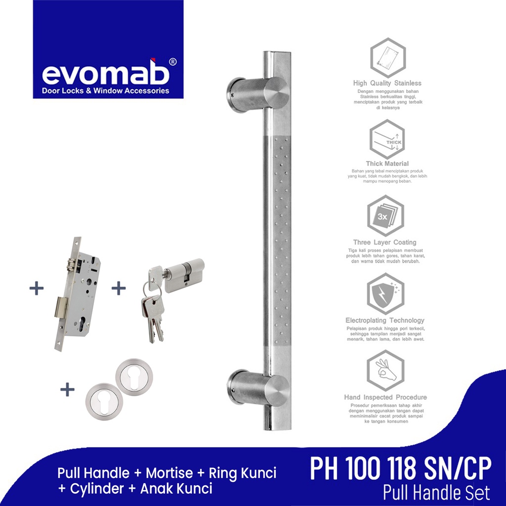 evomab Pull Handle Pintu Minimalis PH100-118