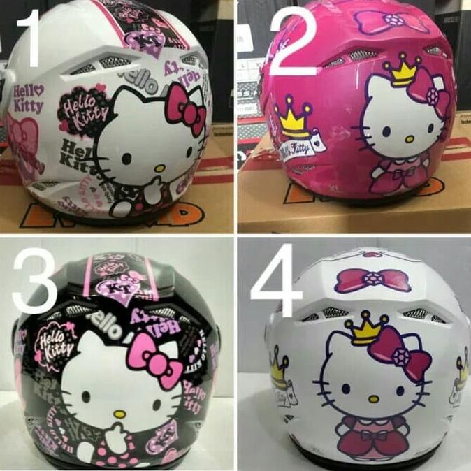 HELM ANAK GM EVO TEEN HELLO KITTY 4 WARNA HELLO KITTY