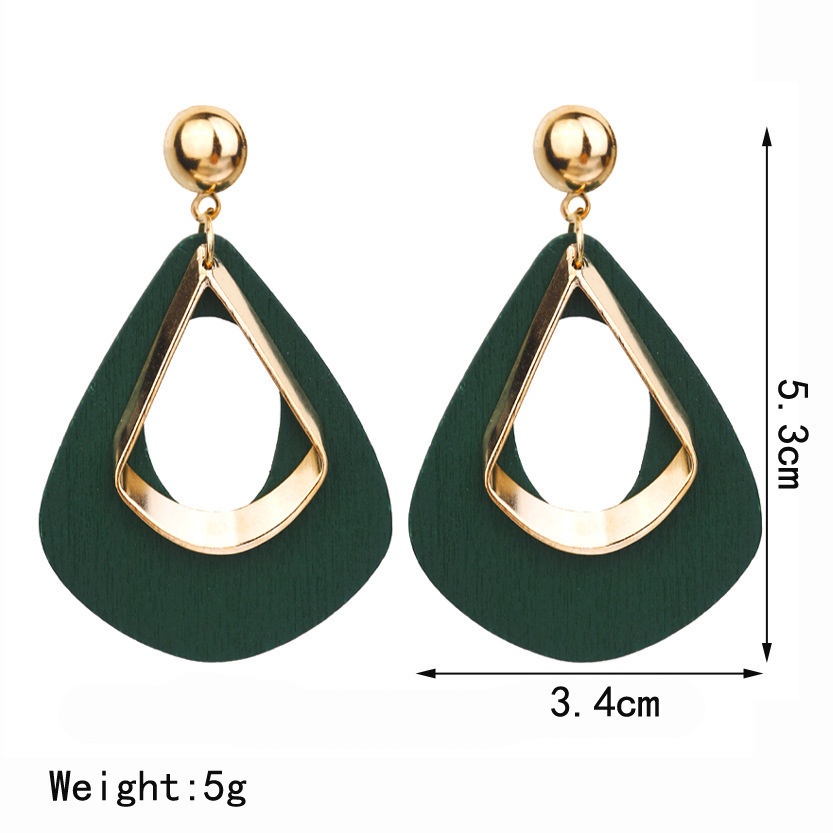 Anting Rumbai | Anting Bentuk Geometris | Anting Bahan Stainless Steel | Aksesoris Wanita