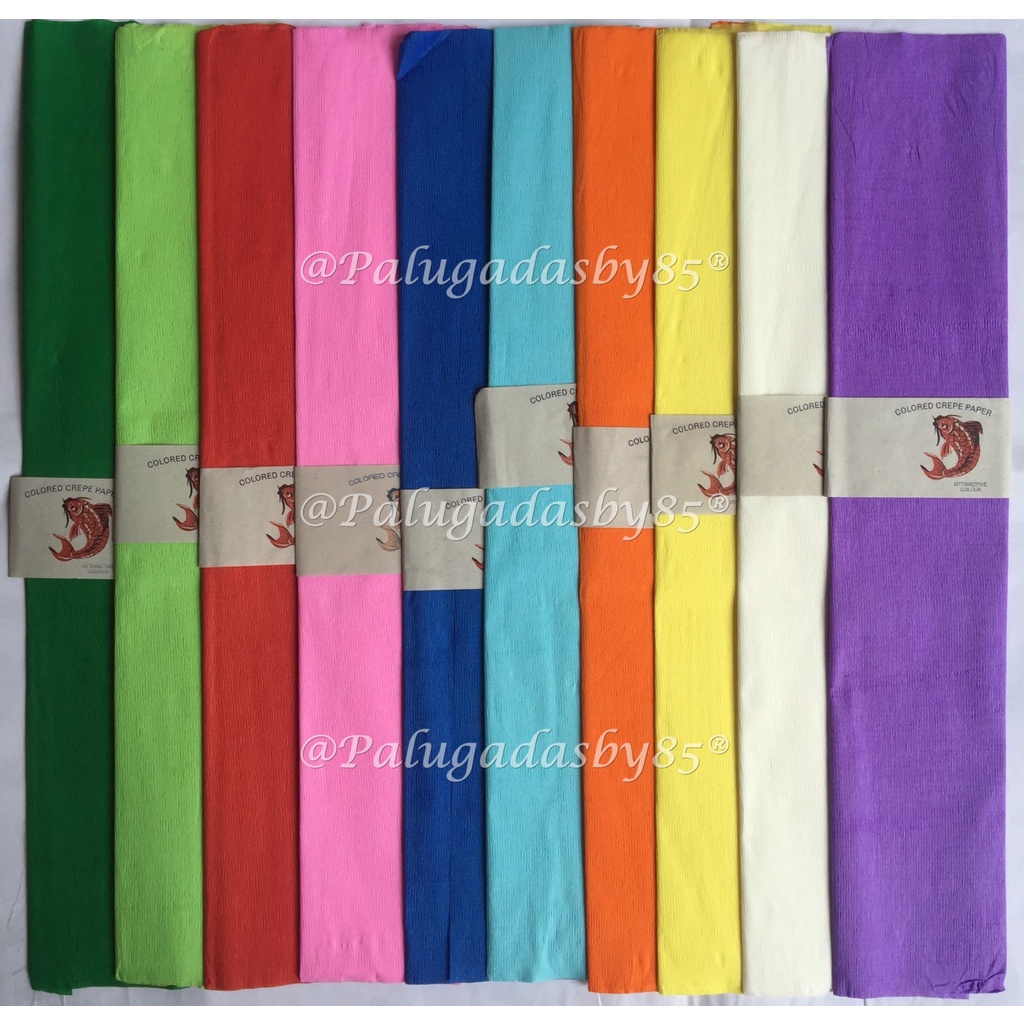 

(1 Biji) Kertas Krep KOI 60 x 115 cm / Kertas Klobot Warna Warni Kertas Crepe Kertas Craft (1 Biji)