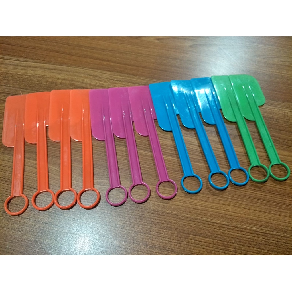 Solet Plastik Spatula Plastik Warna Warni Tebal