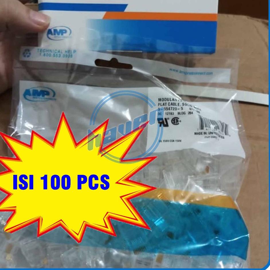 ♩ Rj45 Cat6 Konektor Rj45 Cat6 AMP Konektor LAN Cat6 AMP Connector Rj45 Cat6 AMP LAN Konektor ✼