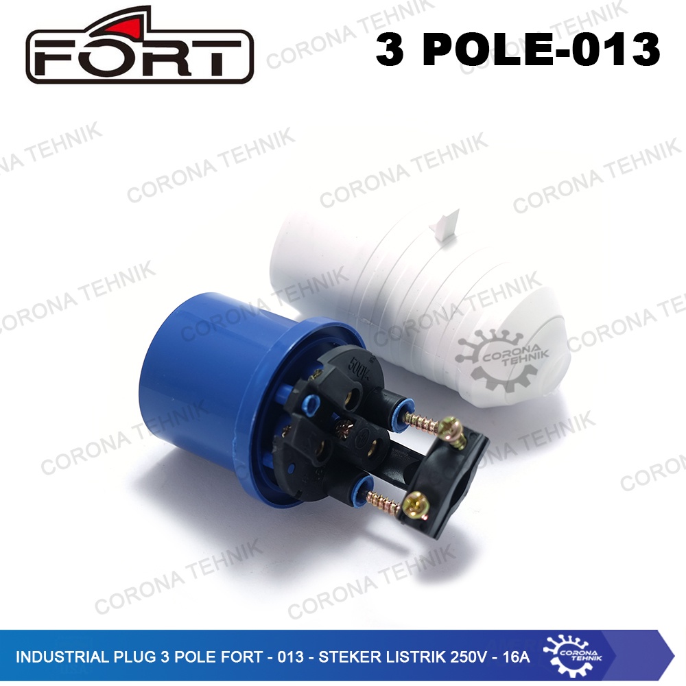 FORT - 013 - Steker Listrik 250V - 16A Industrial Plug 3 Pole