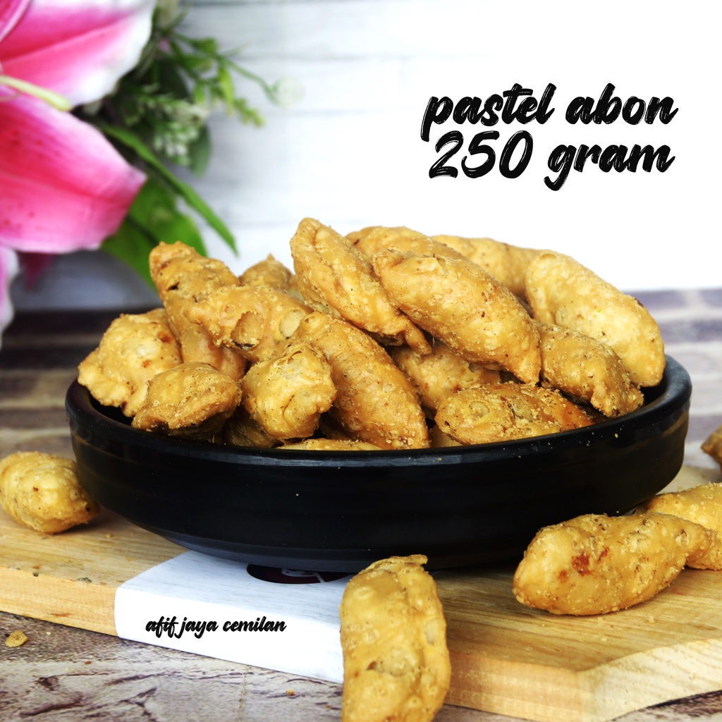 

PASTEL ABON SAPI KERING PREMIUM 250 GRAM AFIF JAYA CEMILAN,RENYAH GURIH NIKMAT,CEMILAN RENYAH BERKUALITAS