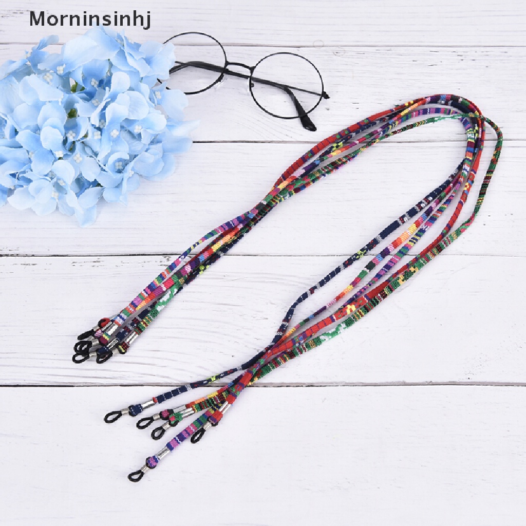 Mornin 5Pcs Mix Colorful Ethnic Cotton Sunglasses Tali Penahan Penahan Penahan Kacamata id