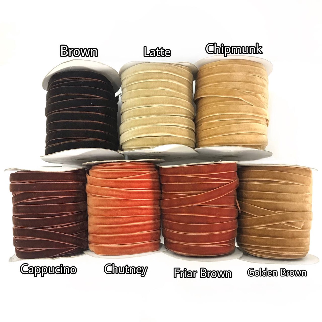 1 ROLL - 1 CM PITA BELUDRU VELVET NON PREMIUM