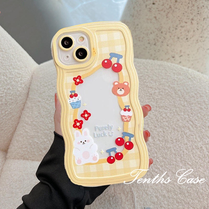 Vivo V25e Y02 Y35 Y22 Y16 Y02 Y15A V23e V23 V20Pro V21 V21e V20SE Y21 Y21s Y20 Y20s Y17 Y15 Y12 Y21T Y33s Y20i Y12s S1 Y1s Y91C Y91i Cherry Rabbit Casing Handphone Soft Cover