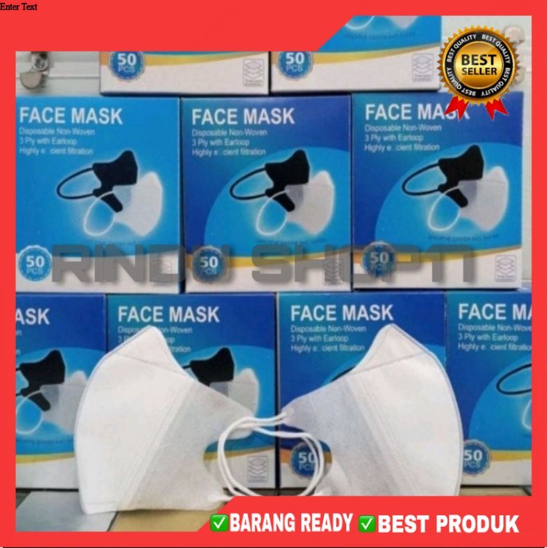 (RS)masker duckbil 50 pcs masker putih masker dewasa