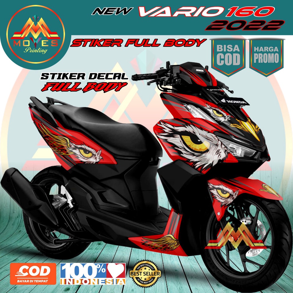 Bisa COD VARIO 160 Decal stiker vario 160 new 2022 full Body. stiker variasi vario 160