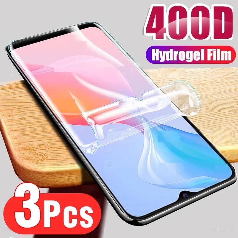 3pcs Film Hydrogel Untuk ViVo T1 Pro V21s V23 V25 V25e Y01 Y01A Y02s Y10 Y15c Y14F Y16 Y21A Y21G Y21e Film Pelindung Layar Cover