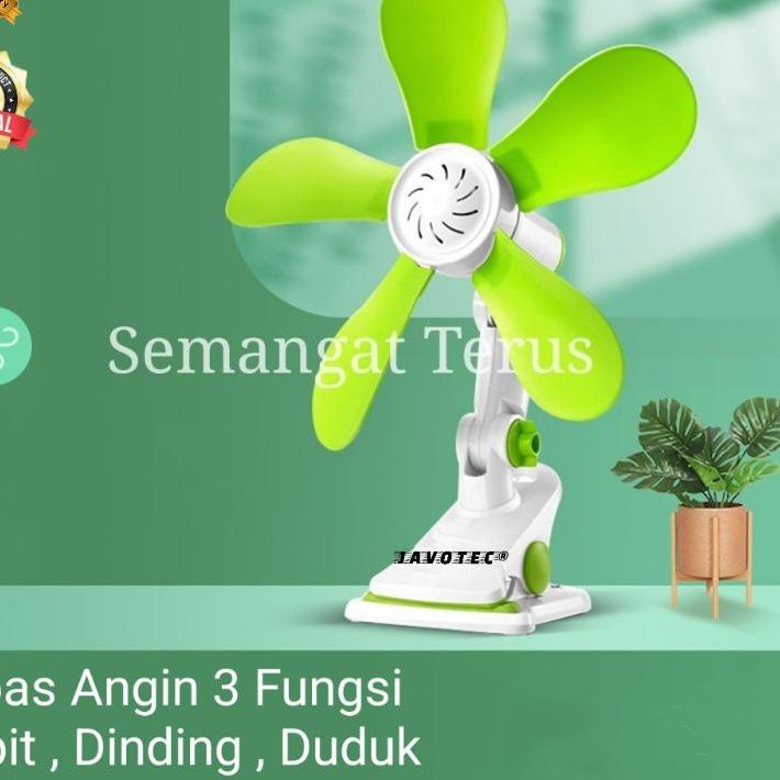 ➷ Mini fan jepit javotec 490(jepit~dinding~duduk) / Kipas Angin Jepit 24W / Kipas angin mini / Kipas