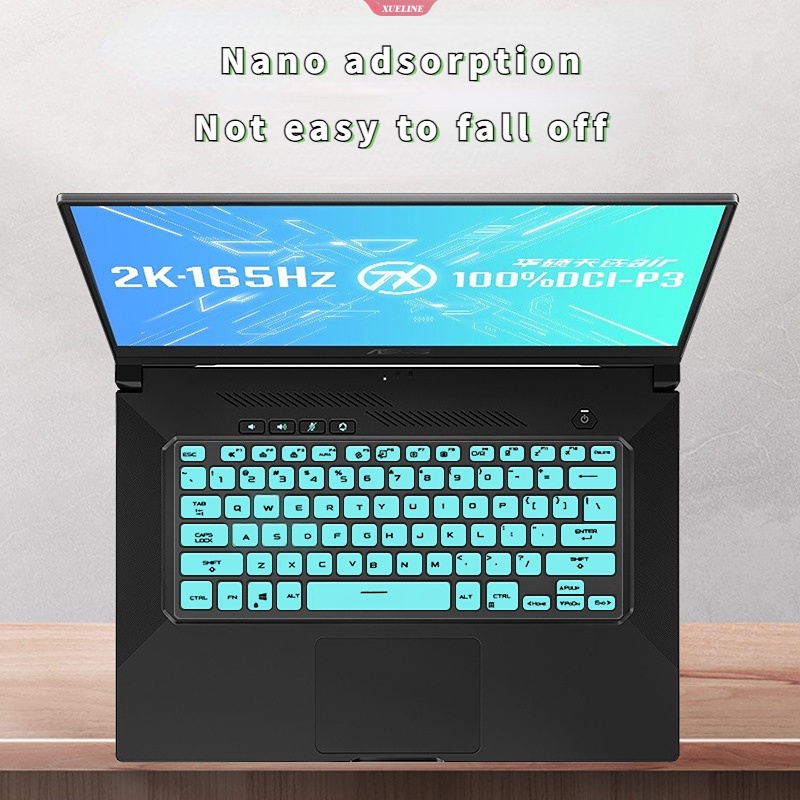 15.6 Inch Penutup Keyboard Laptop Tahan Air Bernapas Keyboard Cover Film Keyboard Praktis Goyang Untuk ASUS TUF Dash F15 FX516P FX516PM FX516PR FX516 PR FX516 [ZXL]