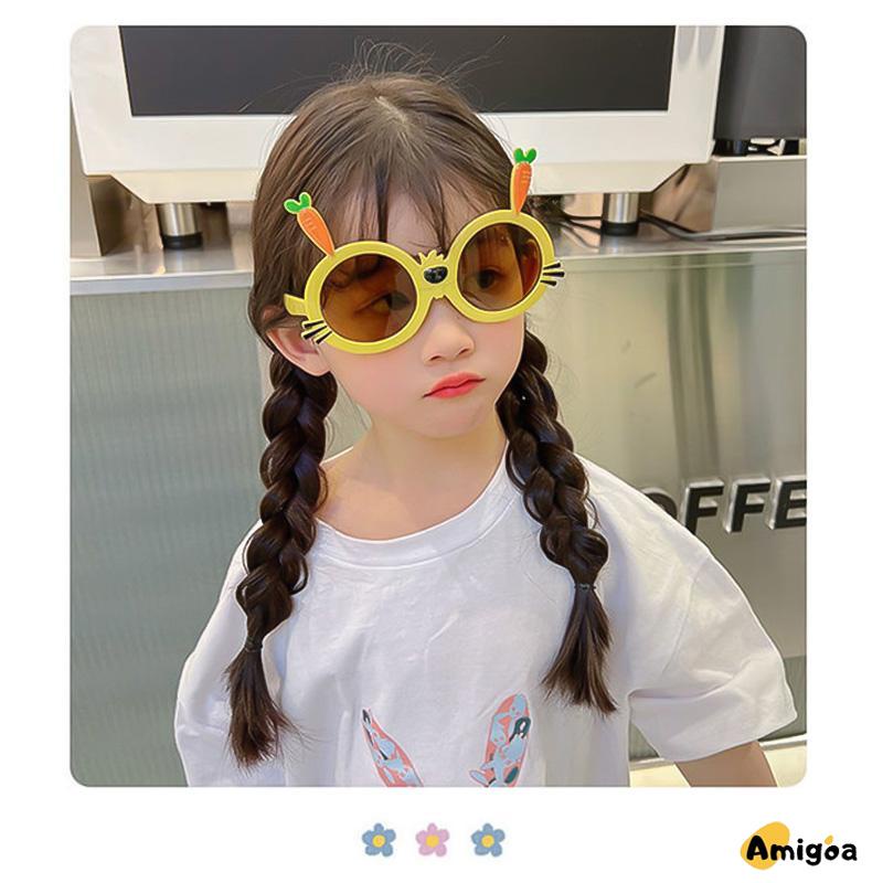 Kacamata Hitam Kartun Telinga Kelinci Lucu Warna-Warni Sunglasses Untuk Anak - AG2