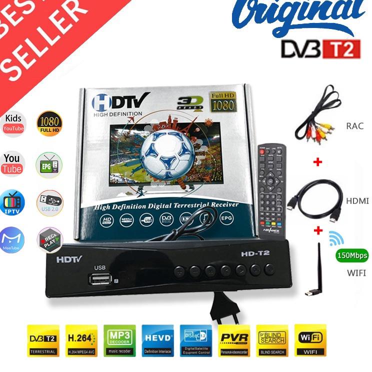 ✶ INDIALO Set Top Box Tv Digital DVB T2 / HD TV Set top box dvb TP / Box tv digital / Set box tv dig