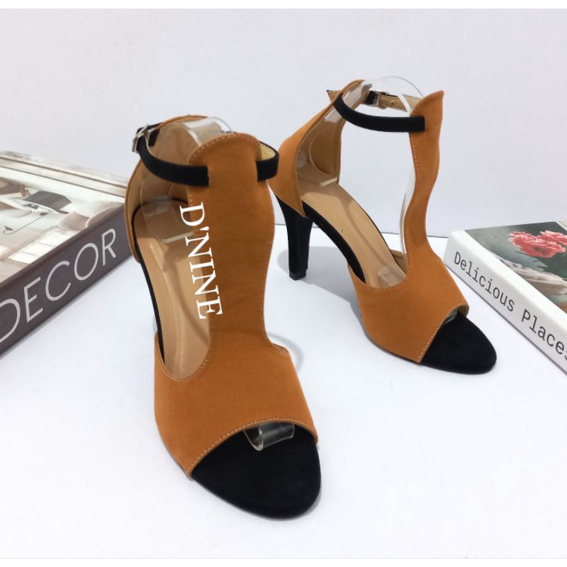 MICHELE Sh 35 Heels Sandal suede 9cm