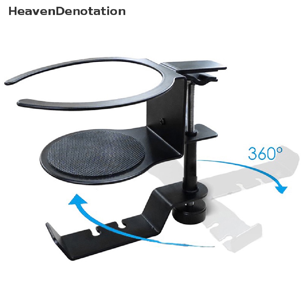 [HeavenDenotation] Headphone Dipasang Gantungan Cangkir Holder Headset Desktop Dinding Penjepit Berdiri Gantung Penyimpanan Headset Earphone Hook HDV