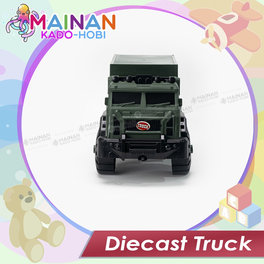 KADO HADIAH ULANG TAHUN MAINAN ANAK LAKI MINIATUR DIECAST ARMY TRUCK TENTARA TNI