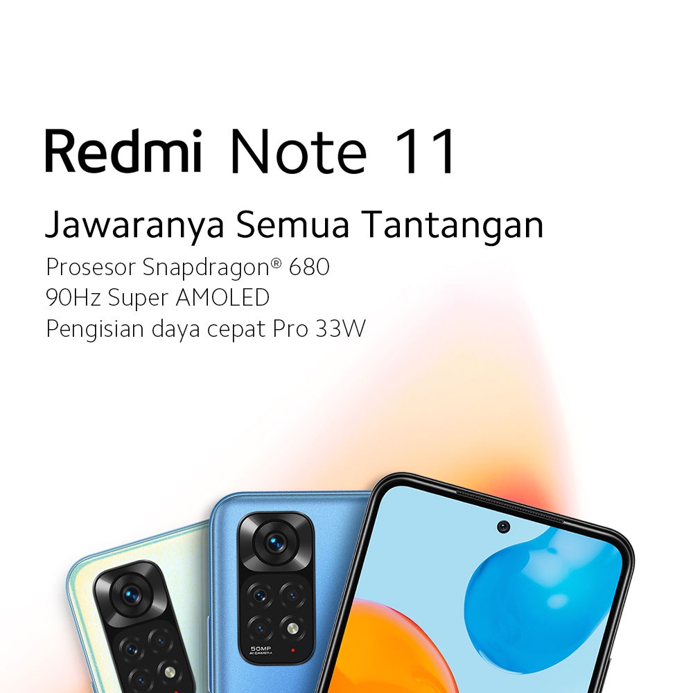 XIAOMI REDMI NOTE 11 4/128GB / HP REDMI NOTE 11 RAM 4GB 128GB GARANSI RESMI