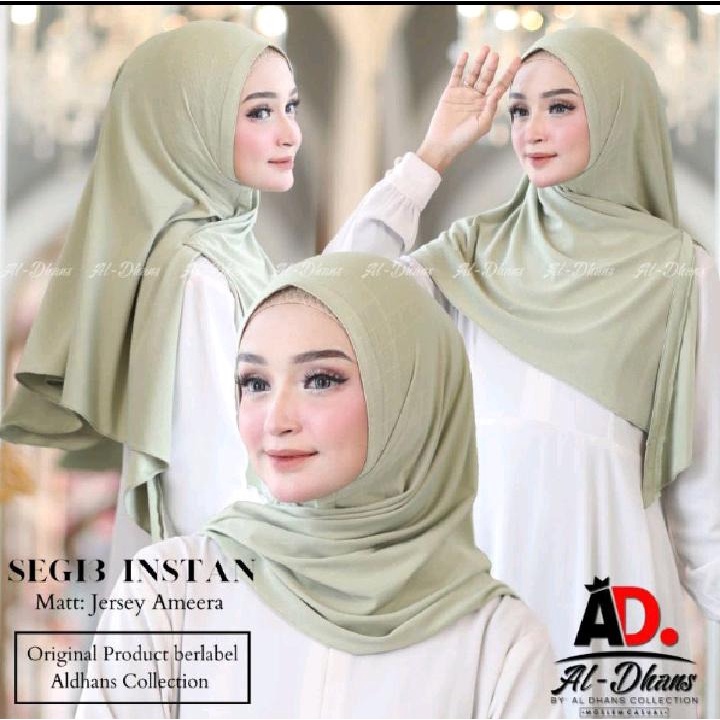 Segi Tiga Instan Non Pad  Bahan Jersey Ameera By Al-Dhans