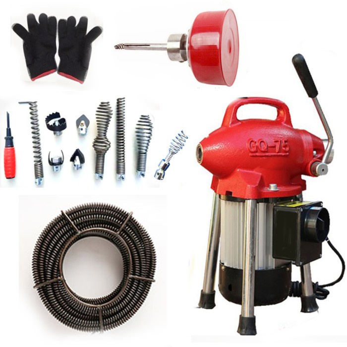 Terlaris Gq-75 Electric Drain Cleaner (Mesin Pembersih Pipa Mampet)