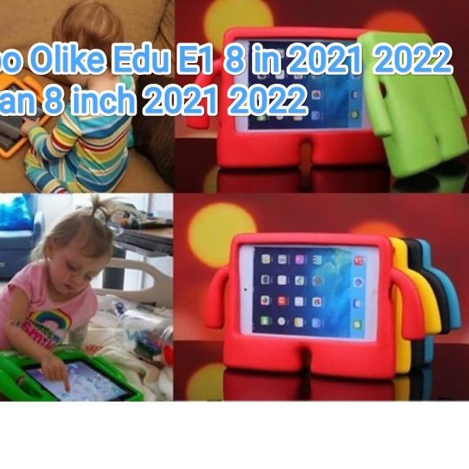 ✺ Case Oppo Olike Edu E1 / Oppo Oase Oapad 8 inch /advan Tab 8 Android Tablet 8in ,Olike edu Tab E1 ,Tablet belajar elite , Advan Belajar , Gallilea , 8001, 8002 Kids Case Cover Ibay Karakter Anak Belajar Online Zoom Nyaman ♙