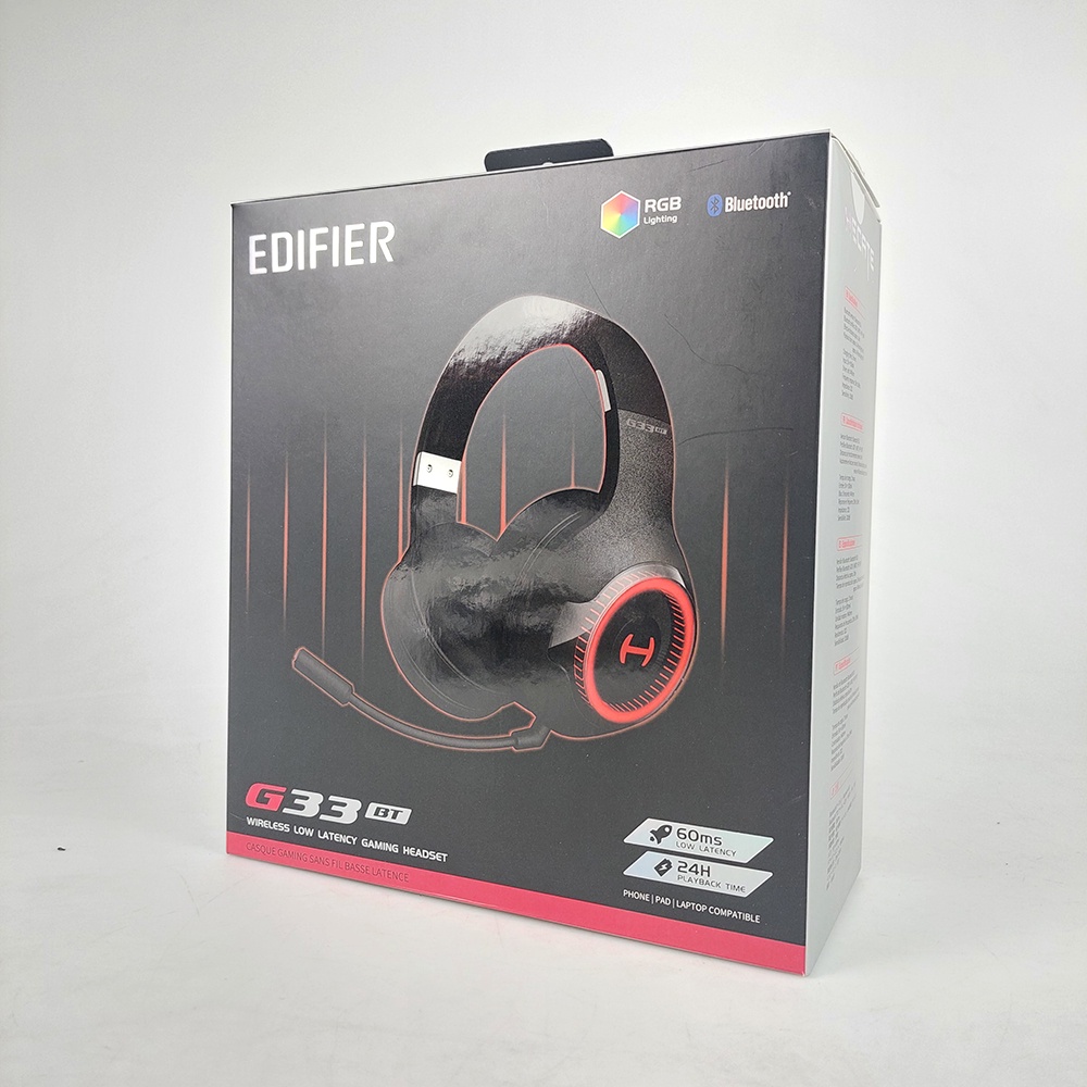 Edifier Hecate Low Latency Bluetooth Gaming Headphone Headset - G33BT - Gray