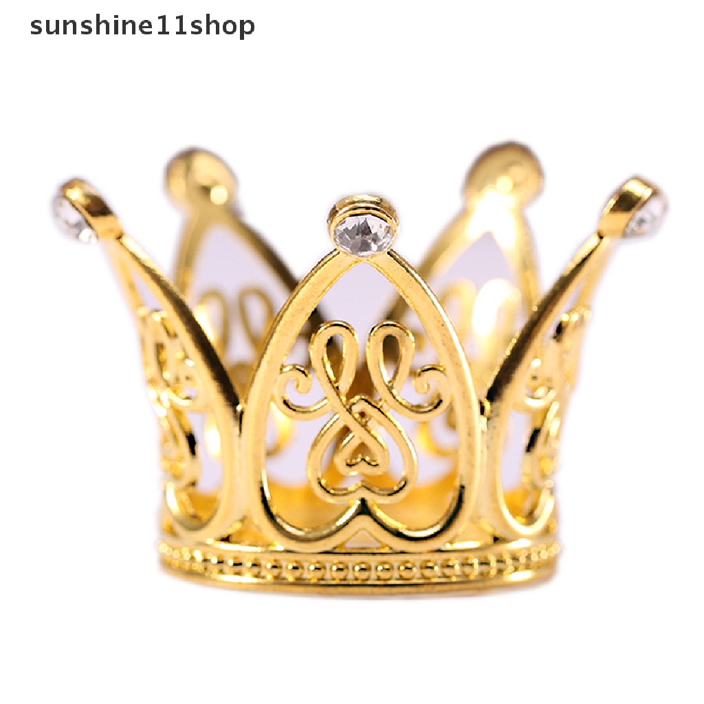 Sho Mahkota Mini Hiasan Kue Topper Princess Tiara Mutiara Anak Hiasan Rambut Untuk Dekorasi Kue Pesta Ulang Tahun Pernikahan N
