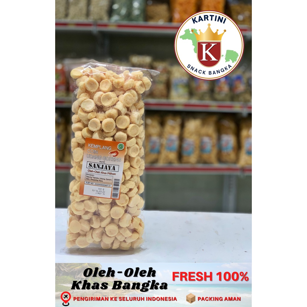 

Kemplang Koin Udang Cap Sanjaya 200gr Khas Bangka