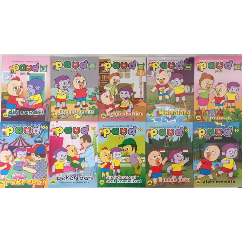 

Buku Paket PAUD PraTK Untuk Usia 2-4 Tahun Isi 10 | Buku TK PAUD