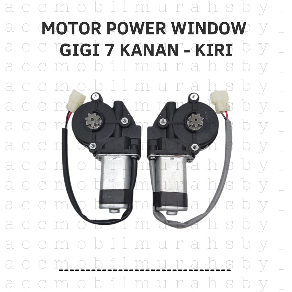 MOTOR DINAMO POWER WINDOW GIGI 7 LUBANG BAUT 3 UNIVERSAL KANAN KIRI