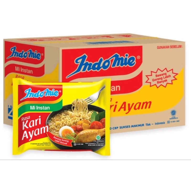 

INDOMIE KARI AYAM 1 DUS ISI 40 PCS